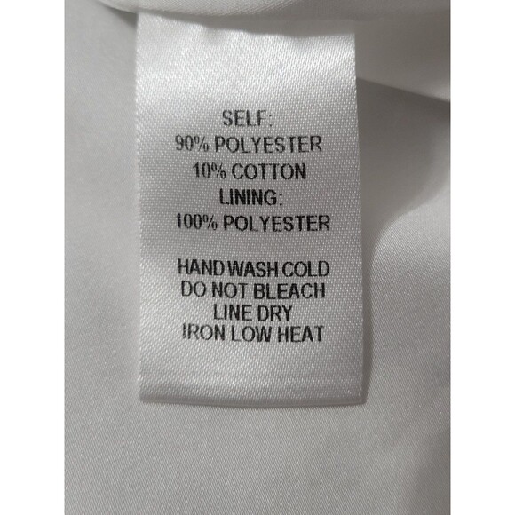 Lulus Can't Refuse White Silver Jacquard Ruffled Mini Party Holiday Dress small - Picture 4 of 8